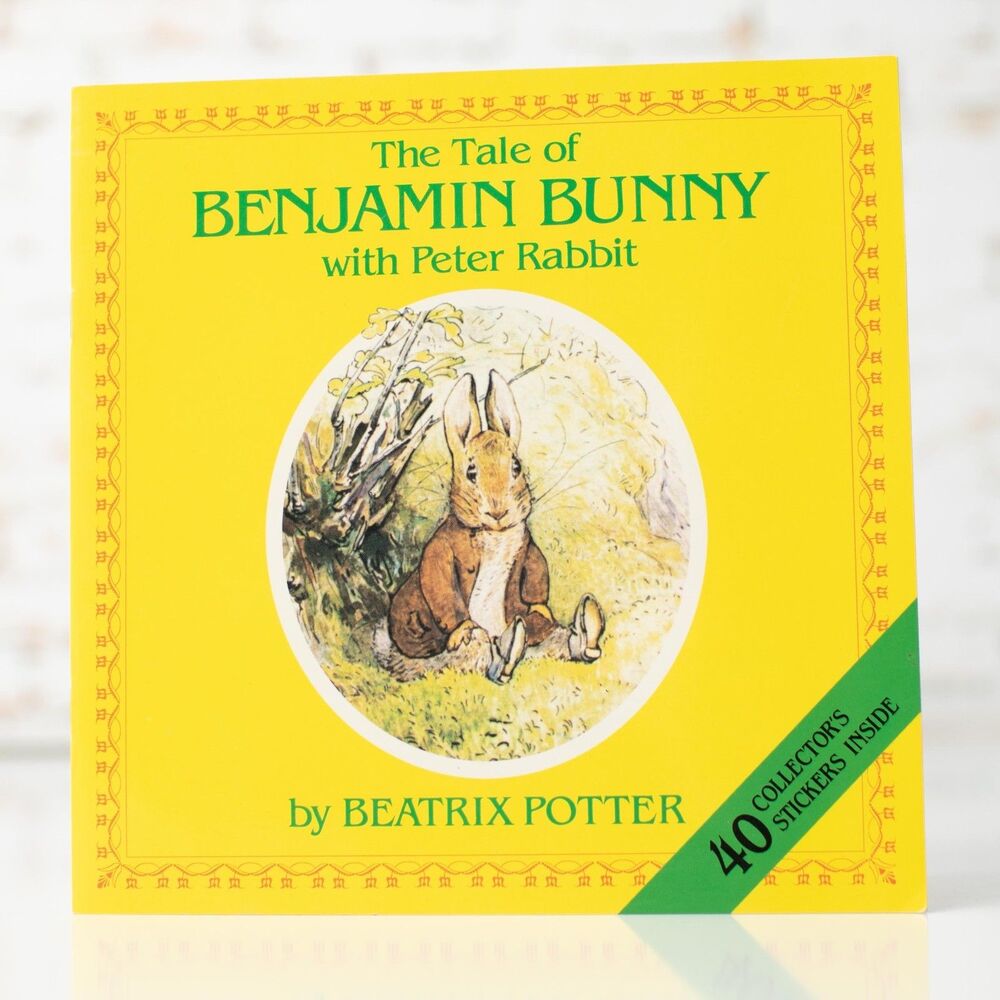 Beatrix Potter The Tale of Benjamin Bunny with Peter Rabbit Sticker Book 1986